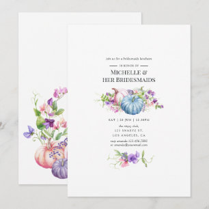 Invitación Otoño - Otoño Floral Bridesmaids Luncheon