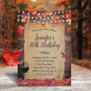 Invitación Otoño Sale De La Cadena Ilumina La Fiesta De Cumpl