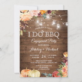 Invitación Otoño Tema I DO BBQ Engagement Party