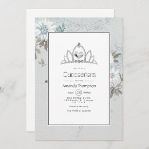 Invitación Otoño Vintage - Quinceañera blanca otoño