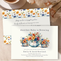 Otra Bebé está en Camino Tazas de Té Floral Sprink
