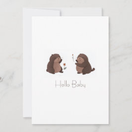 Invitación Otto der braune Maulwurf Einladungskarte Baby