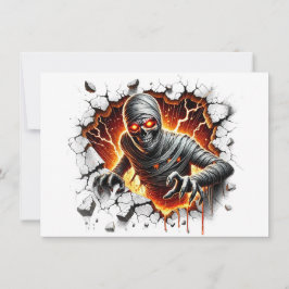 Invitación Oud en Griezelig Mummie Skelet Breekt Door