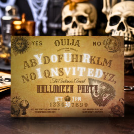 Invitación Ouija Ghost Vintage Gothic Wicks Spooky Fiesta Boo