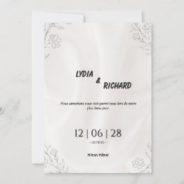 Invitación Our Beautiful Day Wedding Invitation
