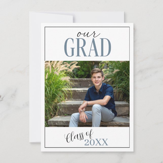 Invitación Our Grad Graduation Party Invitation (Anverso)