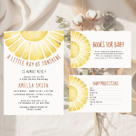 Invitación Our Little Ray of Sunshine Baby Shower Invitation