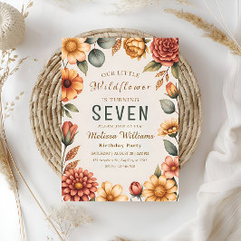 Invitación Our Little Wildflower Birthday