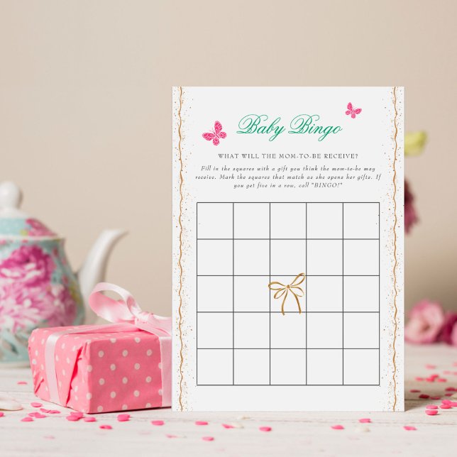 Invitación Our Lovely One Baby Shower Bingo Game (Subido por el creador)