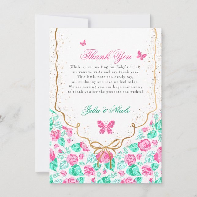 Invitación Our Lovely One Baby Shower Invitation (Anverso)