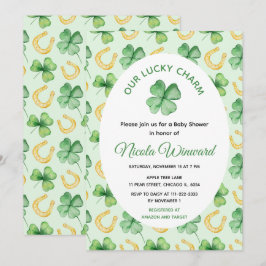 Invitación Our Lucky Charm St Patrick's Baby Shower
