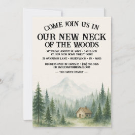 Invitación Our New Neck Of The Woods | Housewarming Party