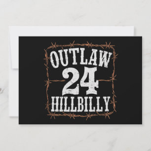 Invitación Outlaw Hillbilly 2024 Western Trump Vance 2024
