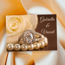 Oval Diamond Ring White Rose Boda