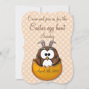 Invitación Oveja de Pascua - naranja