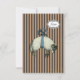 Invitación Oveja Pretty Bow OPCIONES DE DISEÑADOR ~ Invitacio