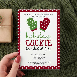 Invitación Oven Mitts Navidades Fiestas de Holiday Cookie Exc
