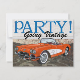 Invitación Over the Hill - Ruta 66 - Coches de época- SRF