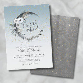 Invitación Over The Moon Baby Shower