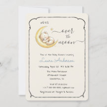 Over The Moon Teddy Bear Baby shower