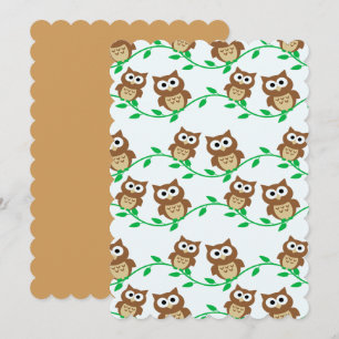 Invitación Owl Bird Guest Fiesta Personaliza Destiny'S