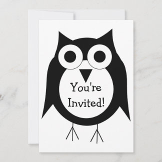 Invitación Owl Design Cualquier Ocasión