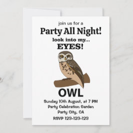 Invitación Owl Look In My Eyes Owl