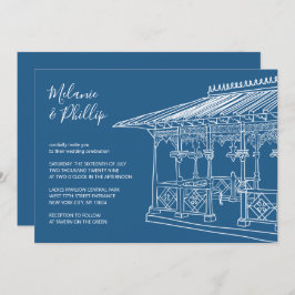 Invitación Pabellón de Damas Central Park Nueva York Boda