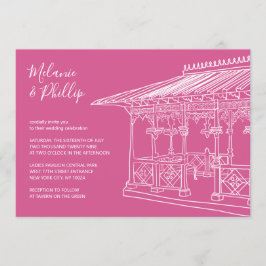 Invitación Pabellón de Damas Central Park Nueva York Boda