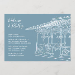 Invitación Pabellón de Damas Central Park Nueva York Boda