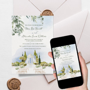 Invitación Pabellón de Jardín de la Finca Ceremonia de Boda a