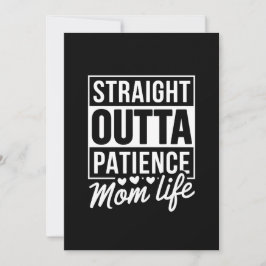 Invitación Paciencia directa al exterior - Vida de mamá
