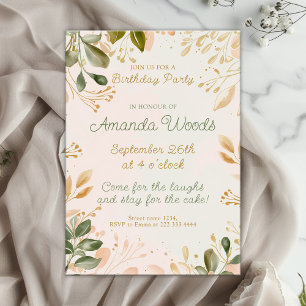 Invitación Pacífica celebración de cumpleaños con encanto ver