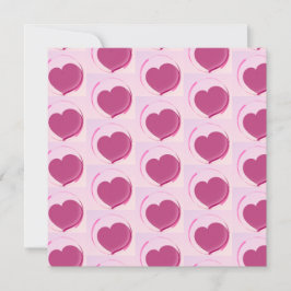 Invitación Padrão fofo de corações!!