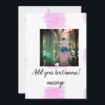 Invitación Padre hijo papá agua púrpura rosa acuarela agregar<br><div class="desc">diseño</div>