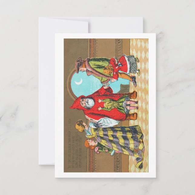 Invitación Padre Navidad y su pequeño amigo (Anverso)