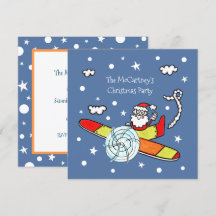 Padre personalizado avión navideño Santa Claus