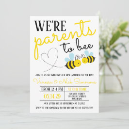 Invitación Padres amarillos curados para comprar Baby Shower