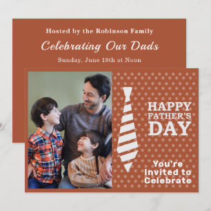 Invitación Padres Día de la Luz de los Tiempos Blancos Marron