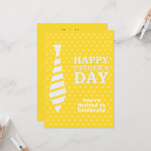 Invitación Padres Día de los Patos Blancos Punto Amarillo Fie
