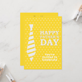 Invitación Padres Día de los Patos Blancos Punto Amarillo Fie