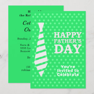 Invitación Padres Día de los Tiempos Blancos LT Puntos verdes