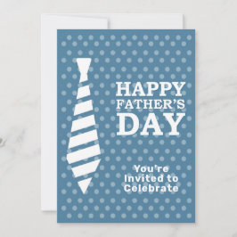 Invitación Padres Día de los Tiempos Blancos Luz Azul Puertos