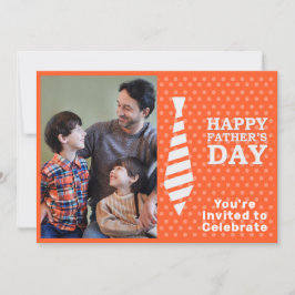 Invitación Padres Día Naranja de los Tiempos Blancos Añadir F