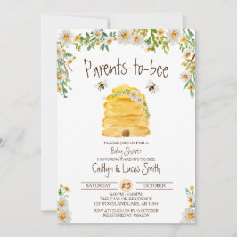 Invitación Padres en riesgo, Bumble Bee Baby Shower
