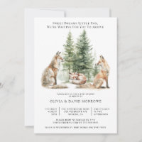 Padres Fox Y Baby Fox Baby Shower