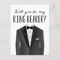 Padrino de boda del portador de anillo del smoking