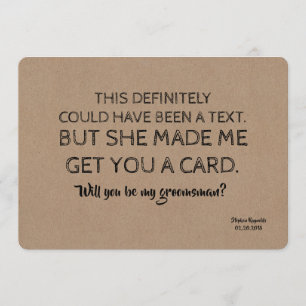 Invitación Padrino de boda Original Creativo y Divertido