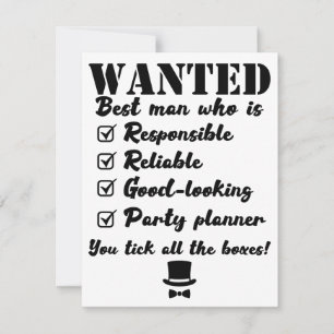 Invitación Padrino de Boda Propuesta Personalizada