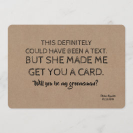 Invitación Padrino Original Creativo y Divertido